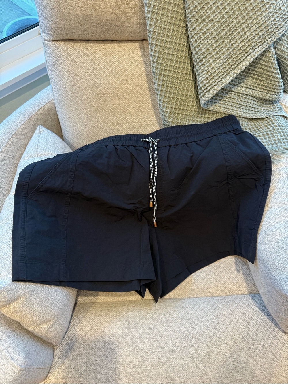 J. Crew Black Elastic Waist Shorts